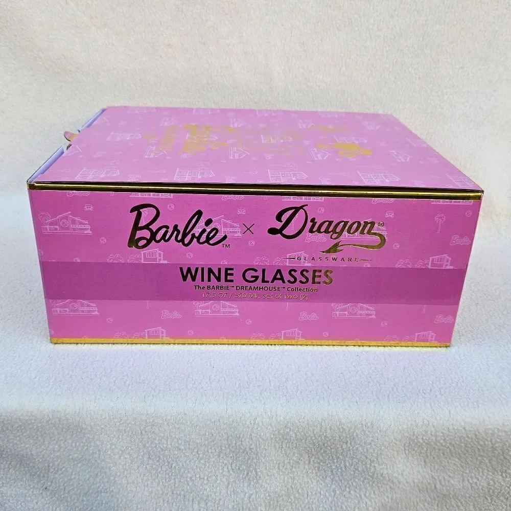 Barbie x Dragon Dreamhouse Wine Glasses - Set of 2